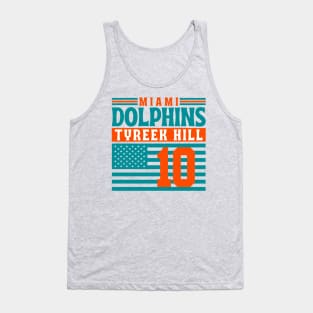 Miami Dolphins Tyreek Hill 10 American Flag Football Tank Top